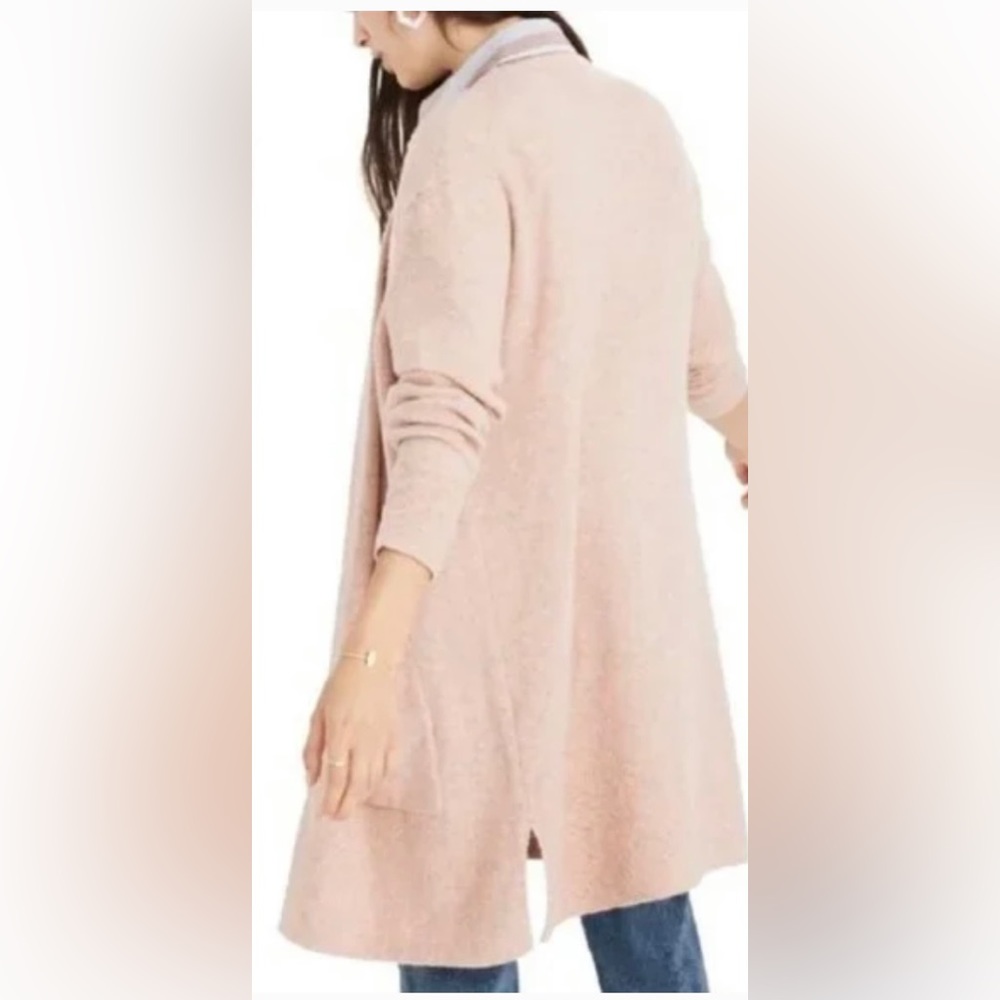 Madewell Cardigan Sweater in Coziest Yarn Soft Pink Size XS